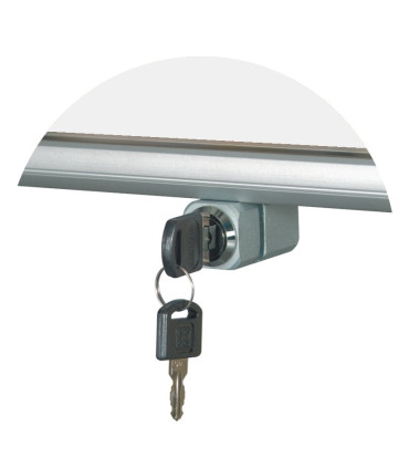 Vitrína textilní povrch s akrylátovým sklem a zámkem 75 x 100 