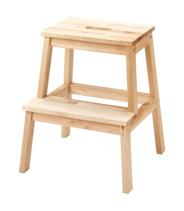 Schůdky dřevěné, bříza, výška 50 cm