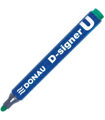 Permanentní popisovač Donau D-Signer - kulatý hrot, zelený