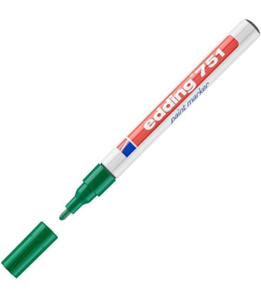 Lakový popisovač edding 751, zelený