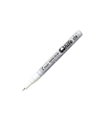 Lakový popisovač Pilot Super Color EF, bílý