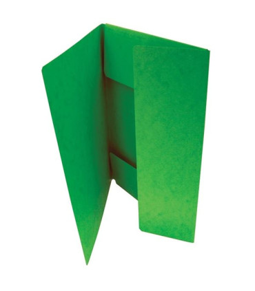 Prešpánové desky  se třemi chlopněmi zelené, 20 ks