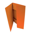 Prešpánové desky se třemi chlopněmi HIT - A4, oranžové, 20 ks