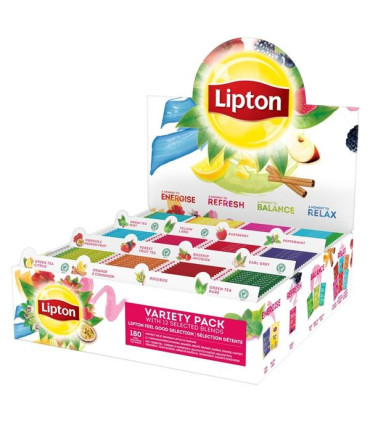 Sada čajů Lipton - 12 druhů, 180 ks