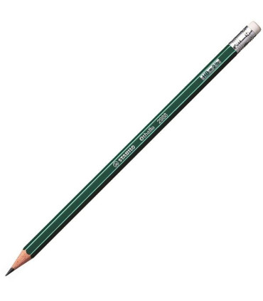 Grafitová tužka STABILO Othello - s pryží, HB, 12 ks