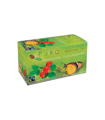 Fair Trade čaj Puro šípek a ibišek, 25x 2 g