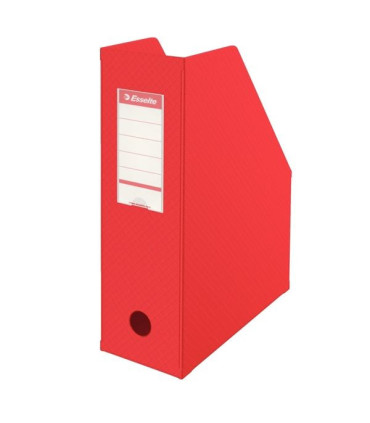 Stojan na časopisy VIVIDA Economy, 10 cm, červený