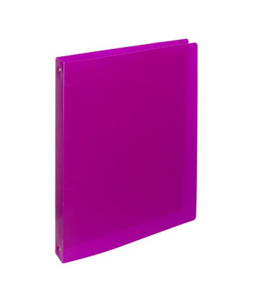 Čtyřkroužkový pořadač ELECTRA, A4, tmavě růžová
