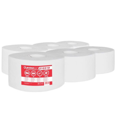 Toaletní papír jumbo PrimaSoft - 2vrstvý, celulóza