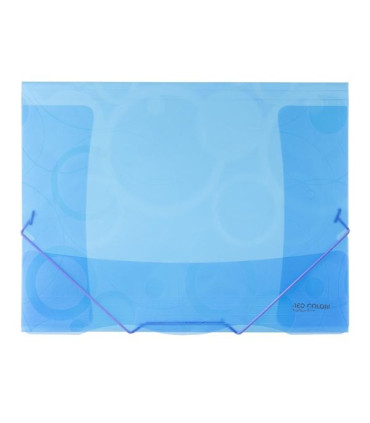 Desky s chlopněmi a gumičkou Neo Colori - A4, plastové, modré, 1 ks