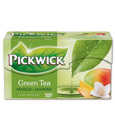 Zelený čaj Pickwick s mangem a jasmínem, 20x 1,5 g