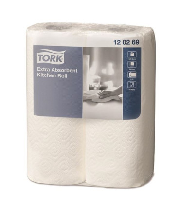 Papírové utěrky v rolích Tork Premium, bílá, 2 ks