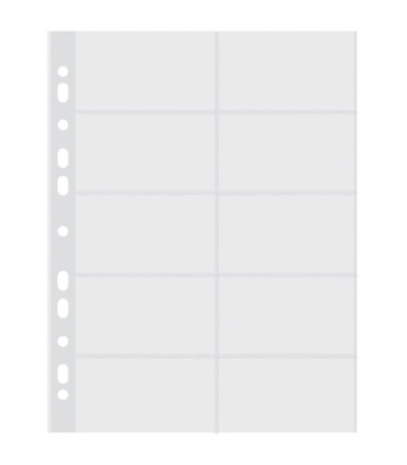 Prospektové obaly na vizitky Donau,A4,50 mic,čiré