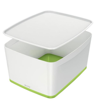 Úložný box s víkem Leitz MyBox, vel. S bílá/zelená