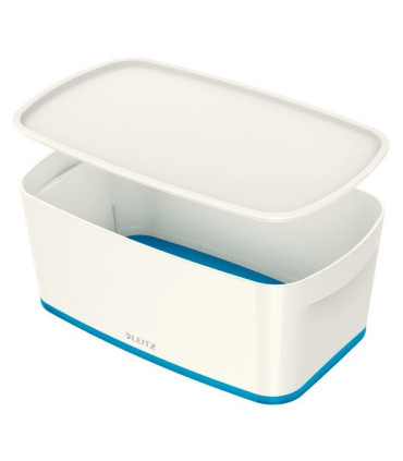 Úložný box s víkem Leitz MyBox, vel. S bílá/modrá