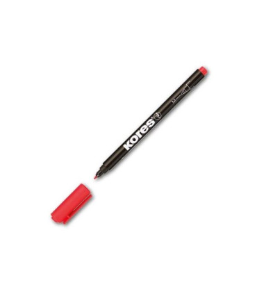 Permanentní popisovač Kores M, červený