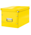 Box CLICK-N-STORE čtvercový A4, WOW, žlutý