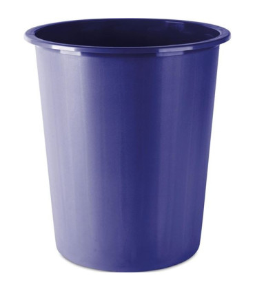 Odpadkový koš Donau - 14 l, plast, modrý