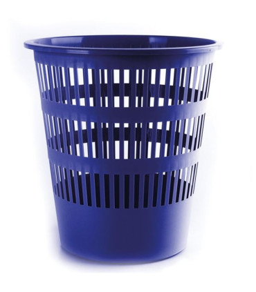 Odpadkový koš Donau - plastový, 16 l, modrý