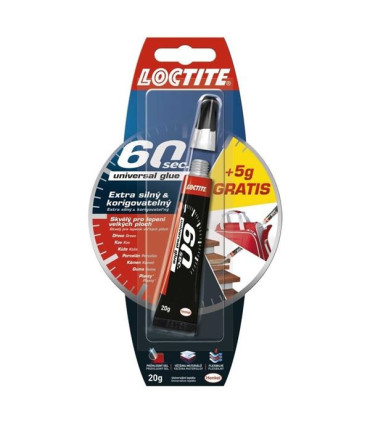 Univerzální vteřinové lepidlo Loctite 60 sec., 20 g
