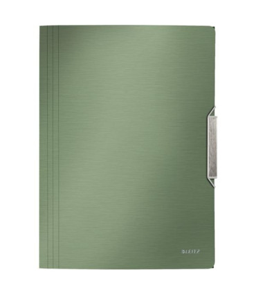 Desky s chlopněmi a gumičkou Leitz Style - A4, plastové, zelenkavé, 1 ks