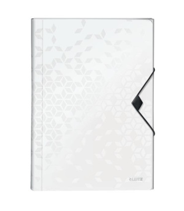 Aktovka s přihrádkami Leitz WOW - A4, bílá, 6 přihrádek