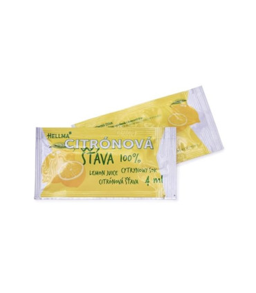 Citronová šťáva Hellma v sáčku,100x 4 ml