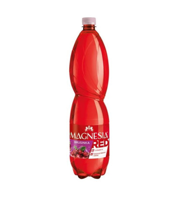 Ochucená voda Magnesia RED brusinka, 1,5 l,bal6ks