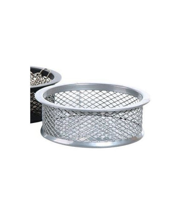 Drátěný kalíšek na sponky, velký, stříbrný