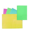 Papírové desky bez chlopní A4, náhodné barvy 100ks
