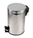 Nášlapný odpadkový koš chromový, 5 l