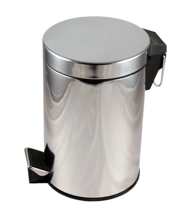 Nášlapný odpadkový koš chromový, 5 l