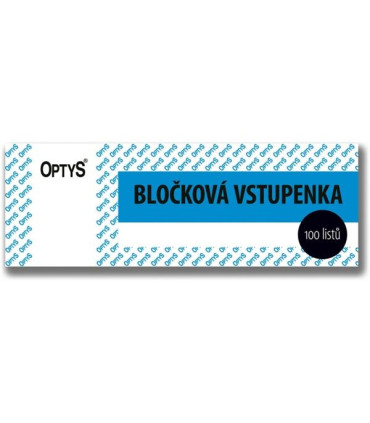 Bločková vstupenka