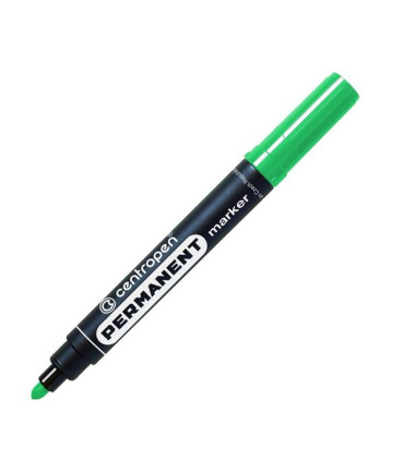 Permanentní popisovač Centropen 8566, zelený, 10ks