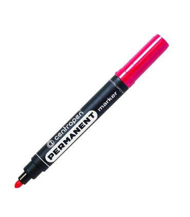 Permanentní popisovač Centropen 8566, červený