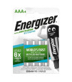 Přednabité baterie Energizer Extreme 1,2 V typ AAA, 4 ks