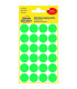 Kulaté etikety Avery, zelené, průměr 18 mm, 96 ks