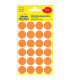 Kulaté etikety Avery, neon oranžové, d18 mm,96 ks