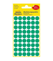 Kulaté etikety Avery, zelené, průměr 12 mm, 270 ks