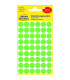 Kulaté etikety Avery, neon zelené, d12 mm,270 ks