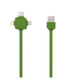Kabel USB Powercube 2.0 - USB A M- USB C, zelený