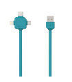 Kabel USB Powercube 2.0 - USB A M- USB C, modrý