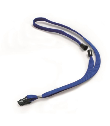 Šňůrka na krk Durable, modrá, 10 ks