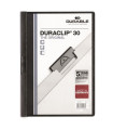 Zakládací desky s klipem Durable Duraclip - A4, kapacita 30 listů, černé