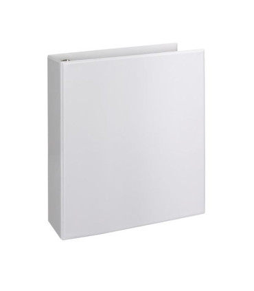 Prezentační 4kroužkový pořadač - A4, šíře hřbetu 8 cm, bílý