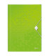 Desky s chlopněmi a gumičkou Leitz WOW - A4, plastové, zelené, 1 ks