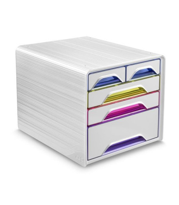 Zásuvkový box Cep Smoove, 5 zásuvek, barevný