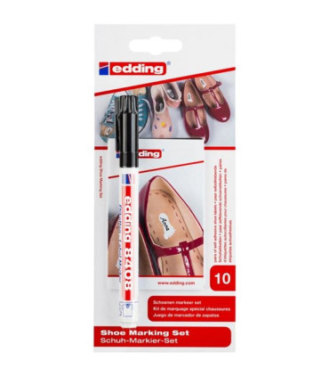 Popisovač na etikety edding 8408, sada na obuv