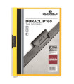Zakládací desky s klipem Durable Duraclip - A4, kapacita 60 listů, žluté