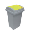 Odpadkový koš na tříděný odpad - žlutý, 50 l